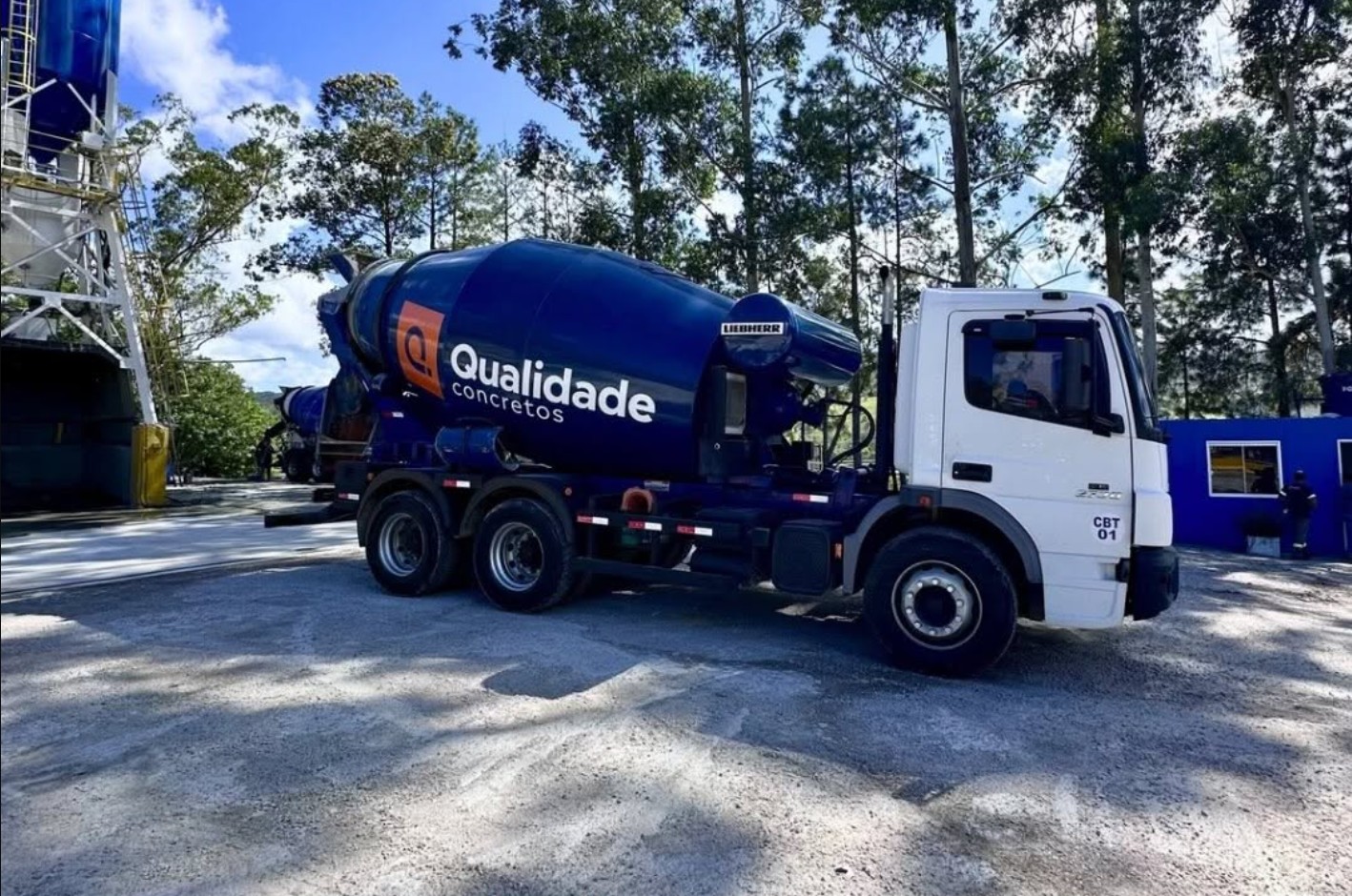 Concreto projetado fornecido pela Qualidade Concretos em Garopaba
